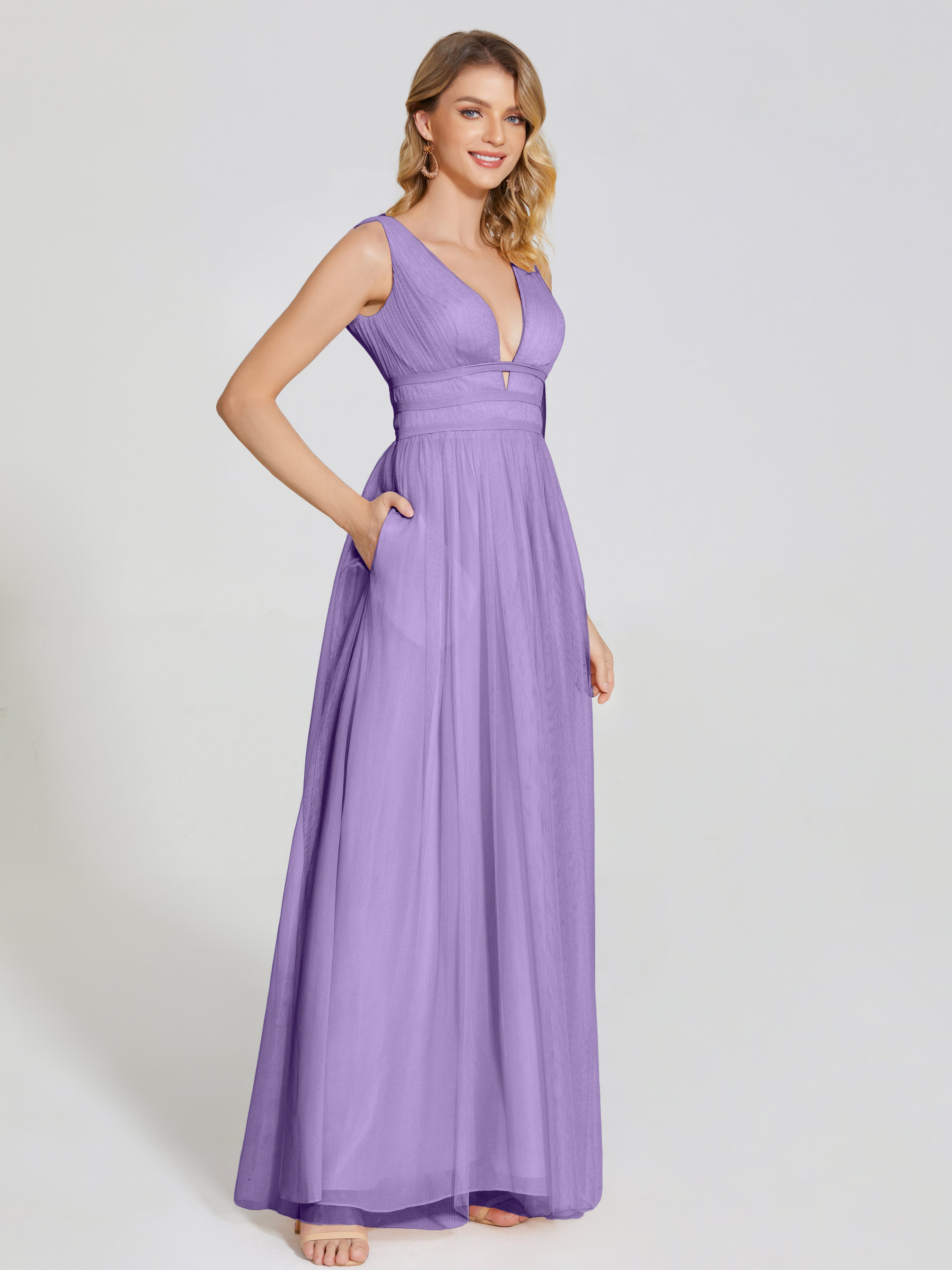 Robes De Demoiselle D'Honneur Tahiti Bretelles Dos Nu Sexy Tulle Robe De Demoiselle D'Honneur