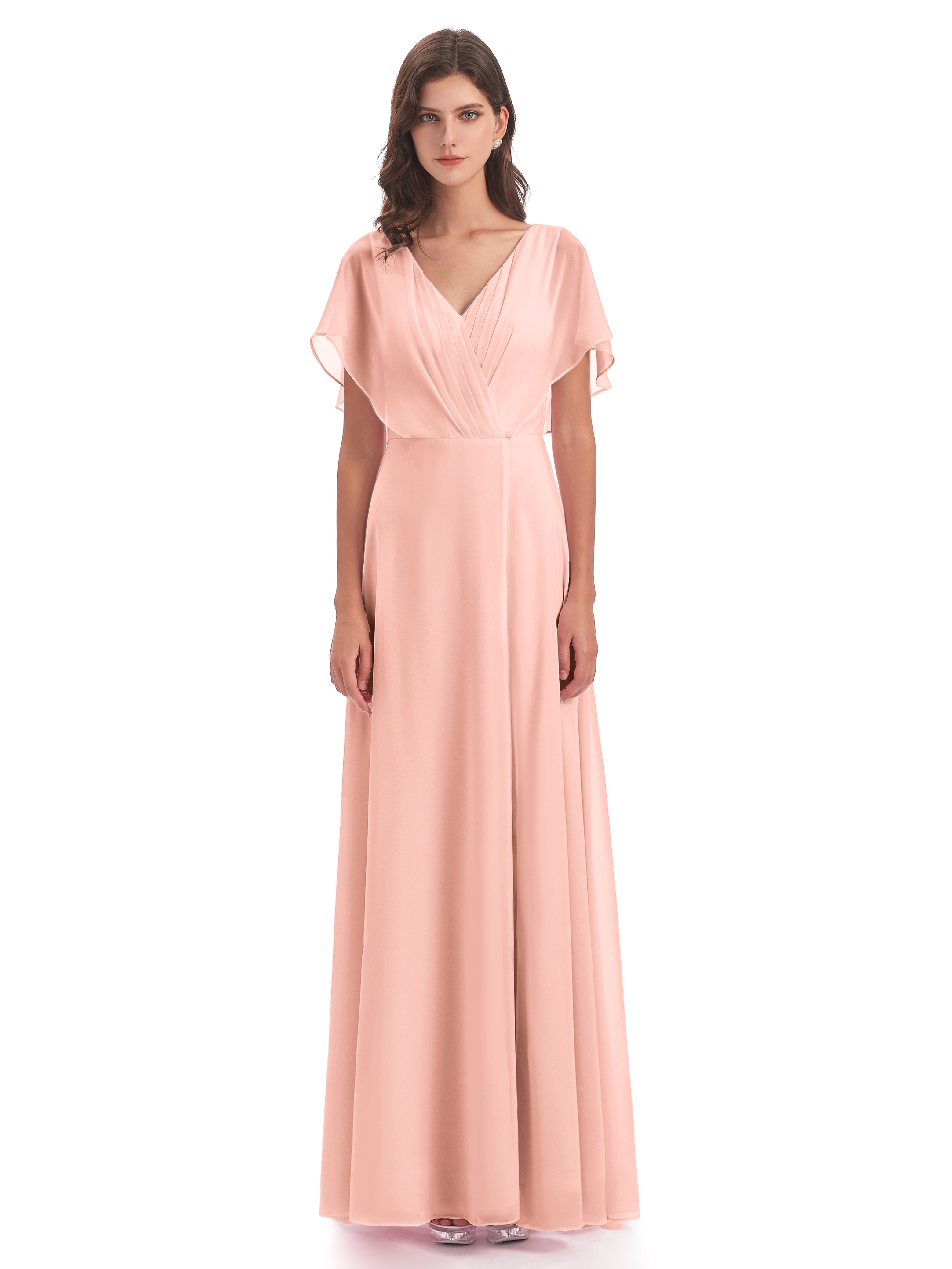 Robe Corail Demoiselle D Honneur Dos Ouvert Fendue Devant Robes Demoiselle D'Honneur