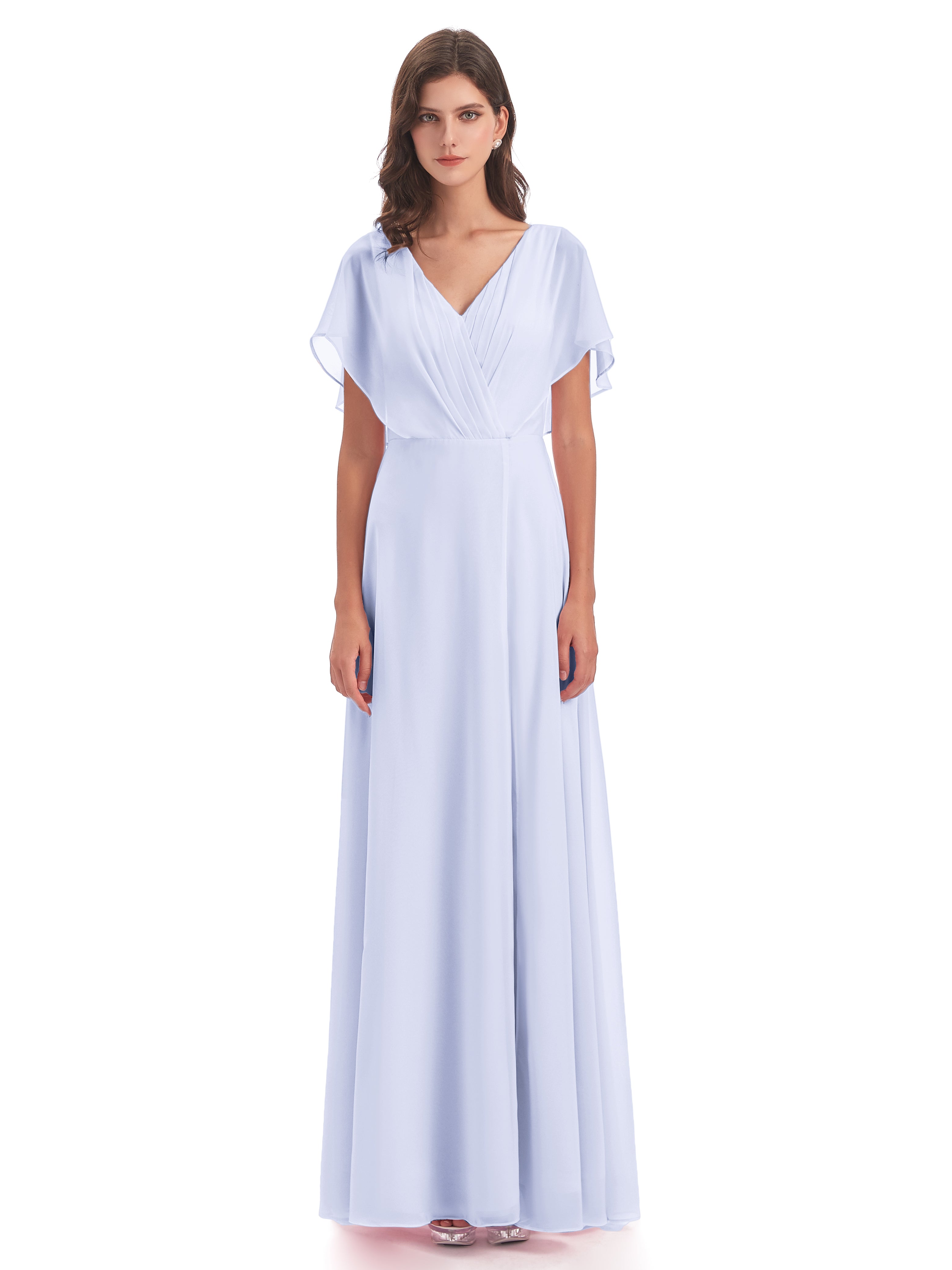 Robe Demoiselle D Honneur Couleur Lavande Dos Ouvert Fendue Devant Robes Demoiselle D'Honneur