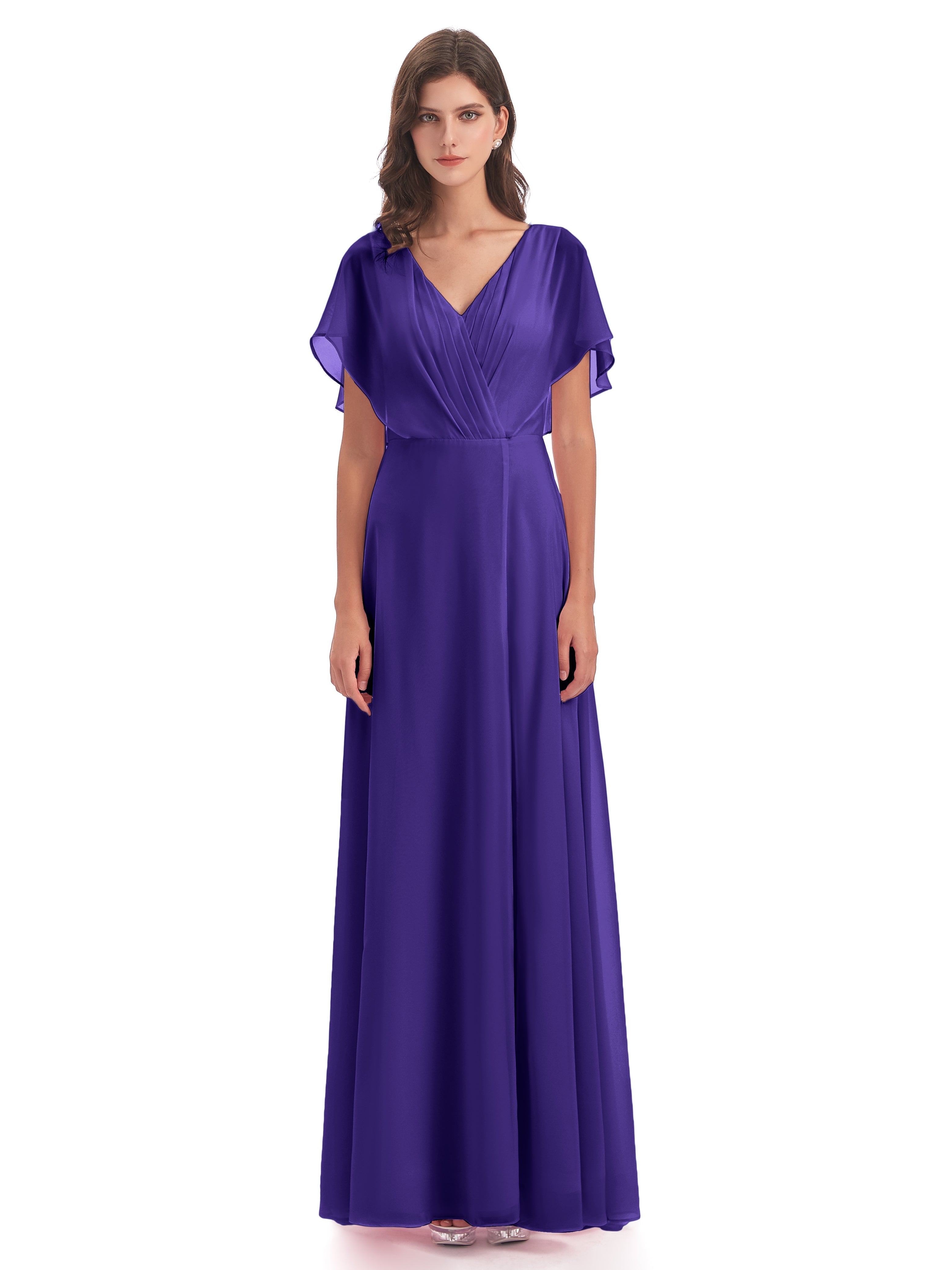 Robes De Demoiselle D'Honneur En Régence Dos Ouvert Fendue Devant Robes Demoiselle D'Honneur