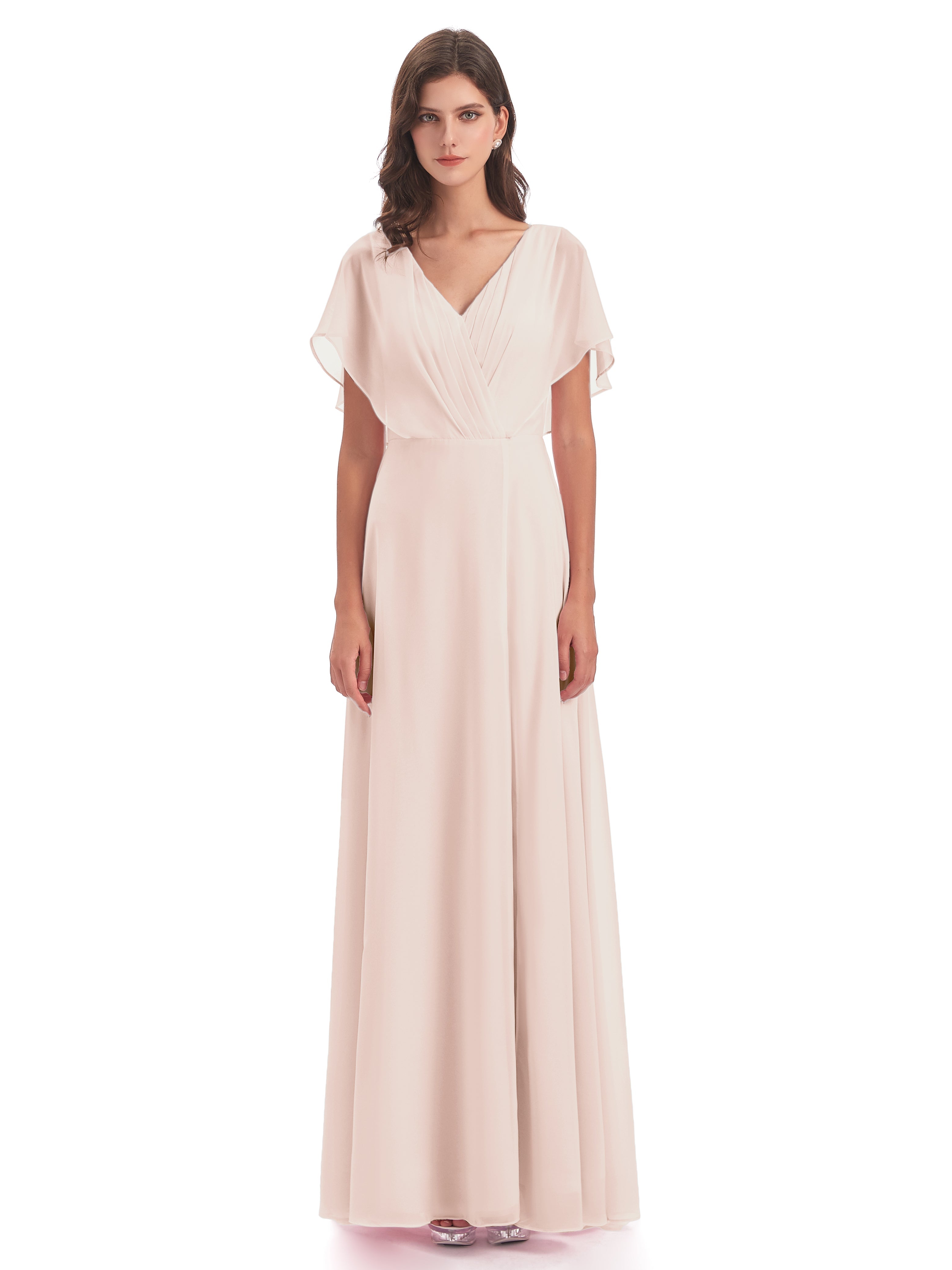 Robe De Demoiselle D'Honneur En Perles Dos Ouvert Fendue Devant Robes Demoiselle D'Honneur