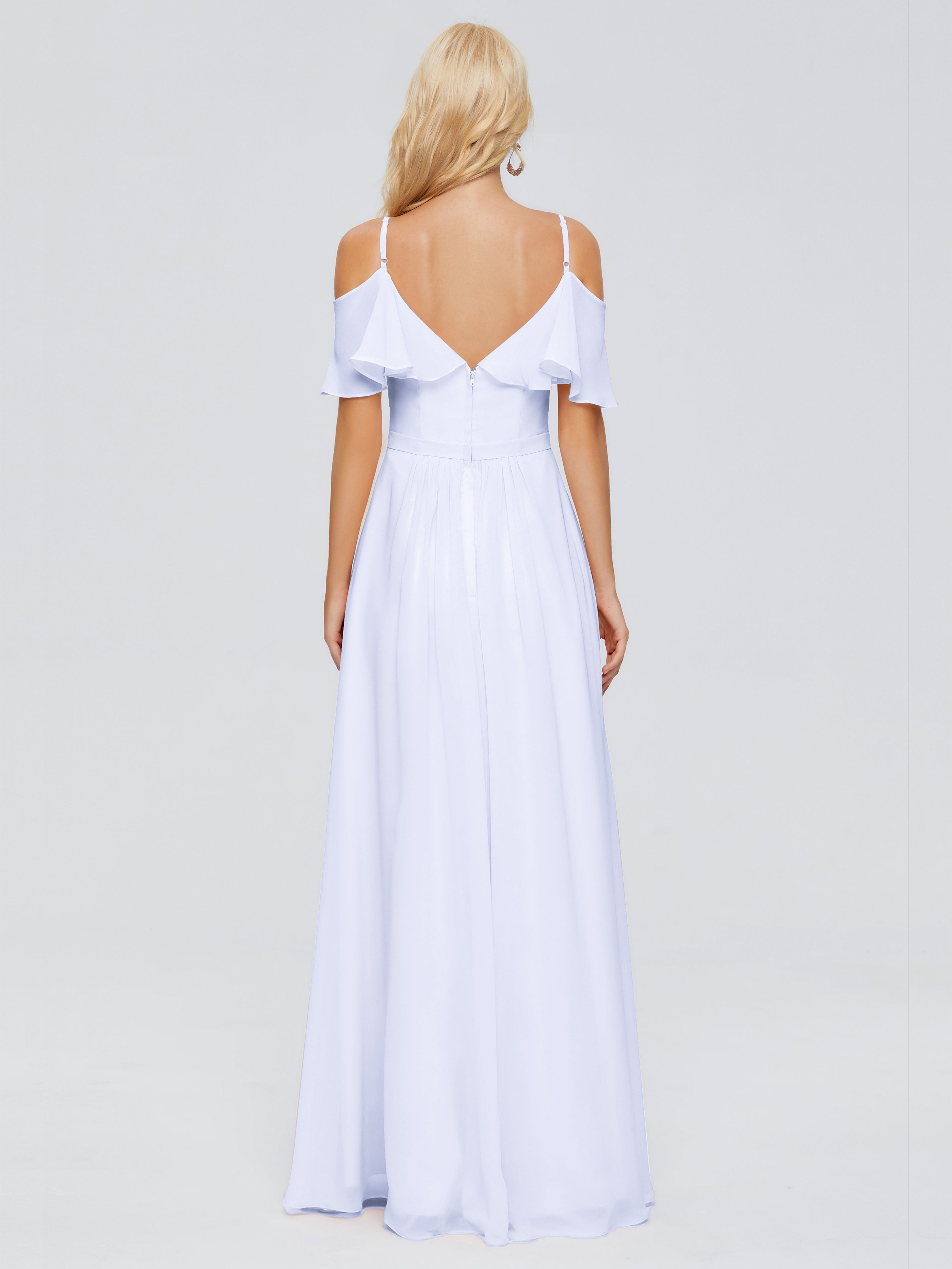 Robe Lavande Demoiselle D Honneur Col V Robes Demoiselle D'Honneur À Volants