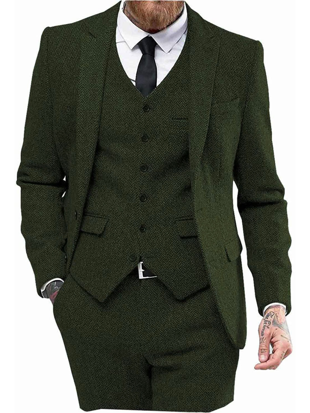 Costume d'affaires formel pour hommes Costume professionnel 3 pièces