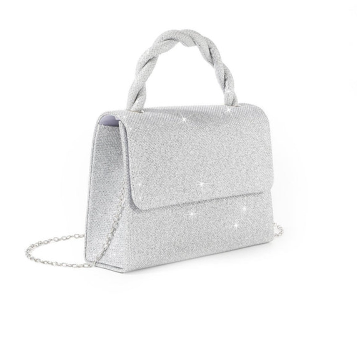 Sac de soirée élégant avec chaîne détachable Sac à bandoulière