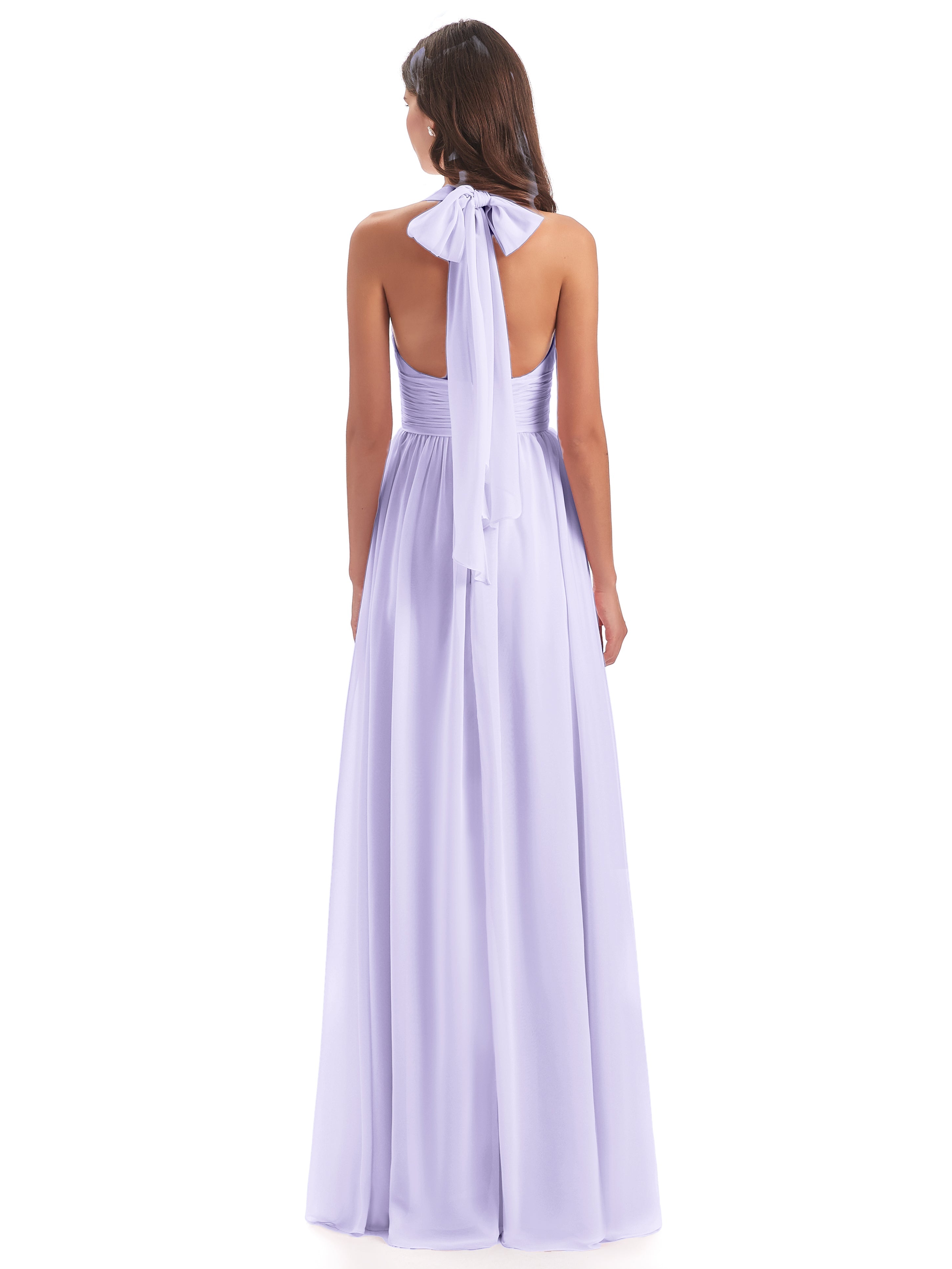 Demoiselle Robe Cocktail Robe Lilas Nœud Papillon Fendue Devant Robes Demoiselle D'Honneur