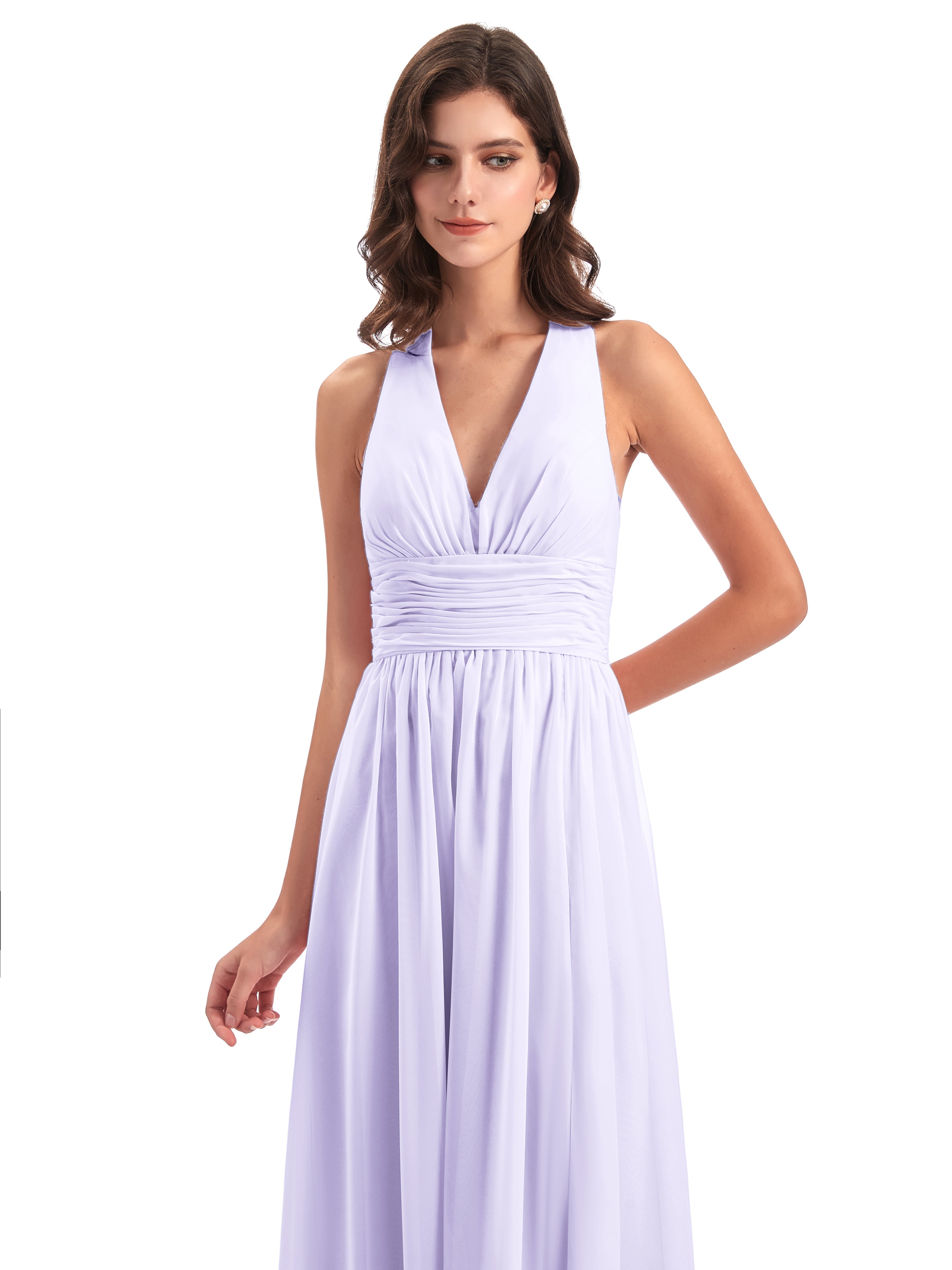 Demoiselle Robe Cocktail Robe Lilas Nœud Papillon Fendue Devant Robes Demoiselle D'Honneur