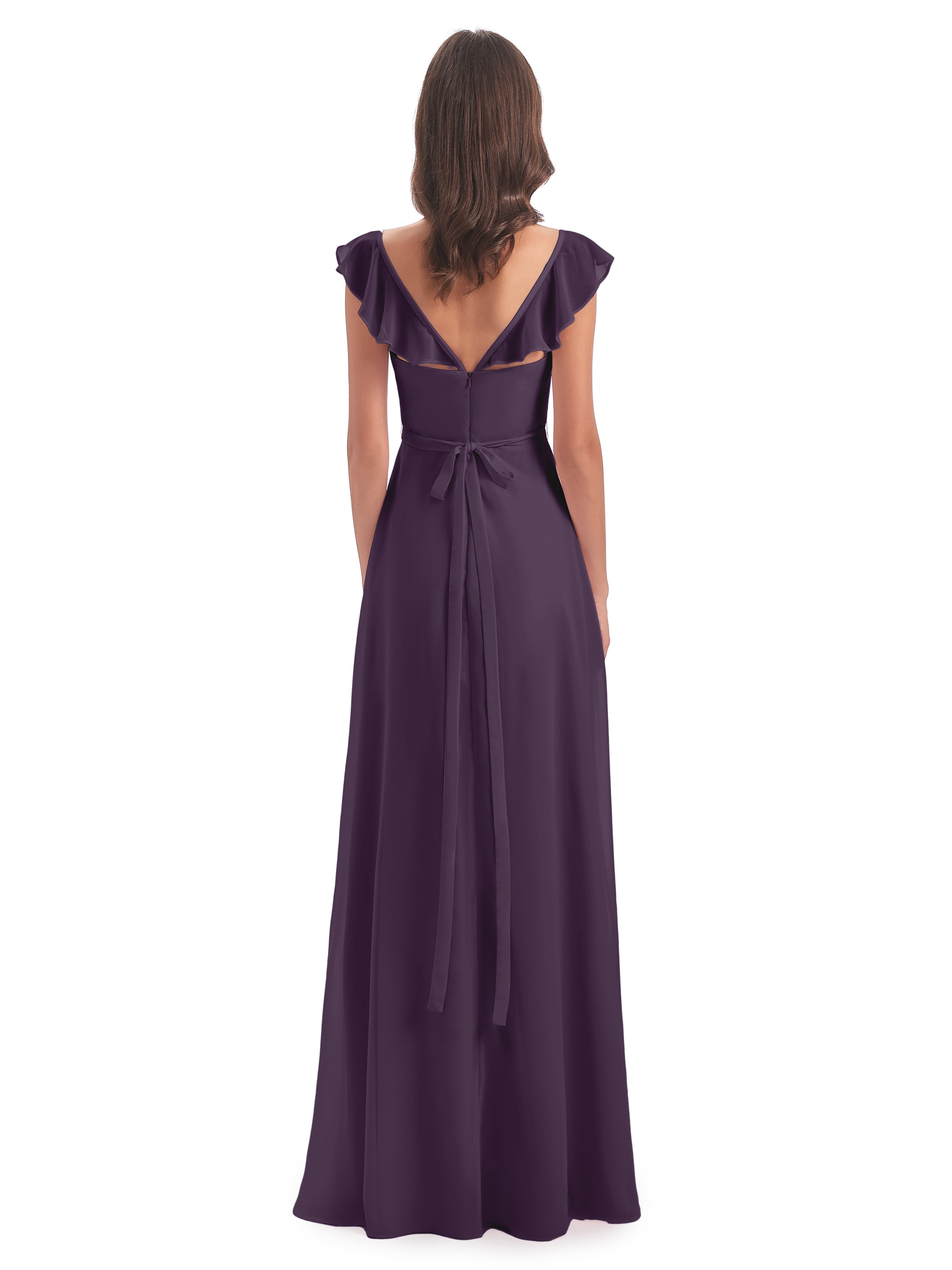 Robe Demoiselle D Honneur Plume Fourreau/Colonne Mancherons Fendue Devant Robes Demoiselle D'Honneur