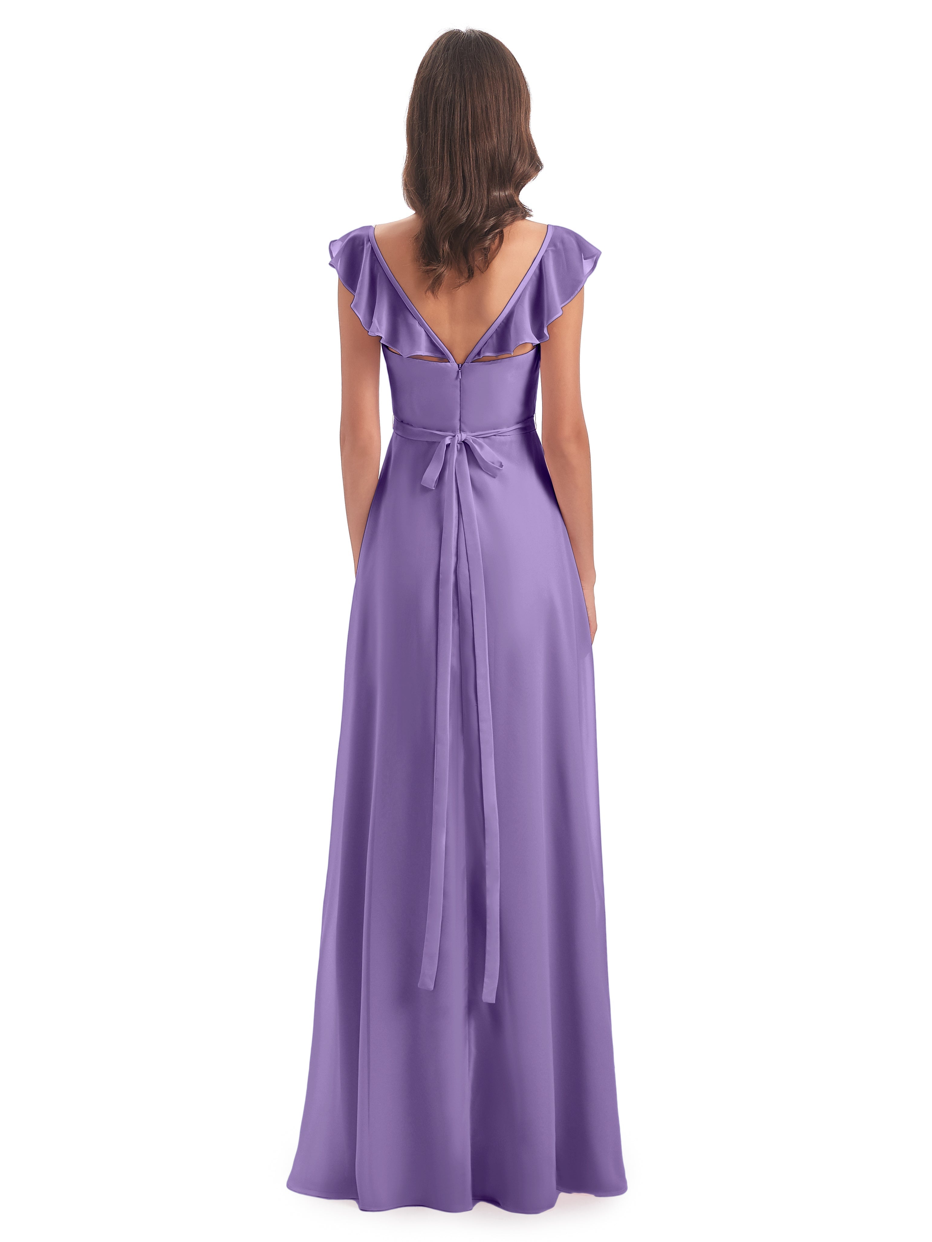 Robes De Demoiselle D'Honneur Tahiti Fourreau/Colonne Mancherons Fendue Devant Robes Demoiselle D'Honneur