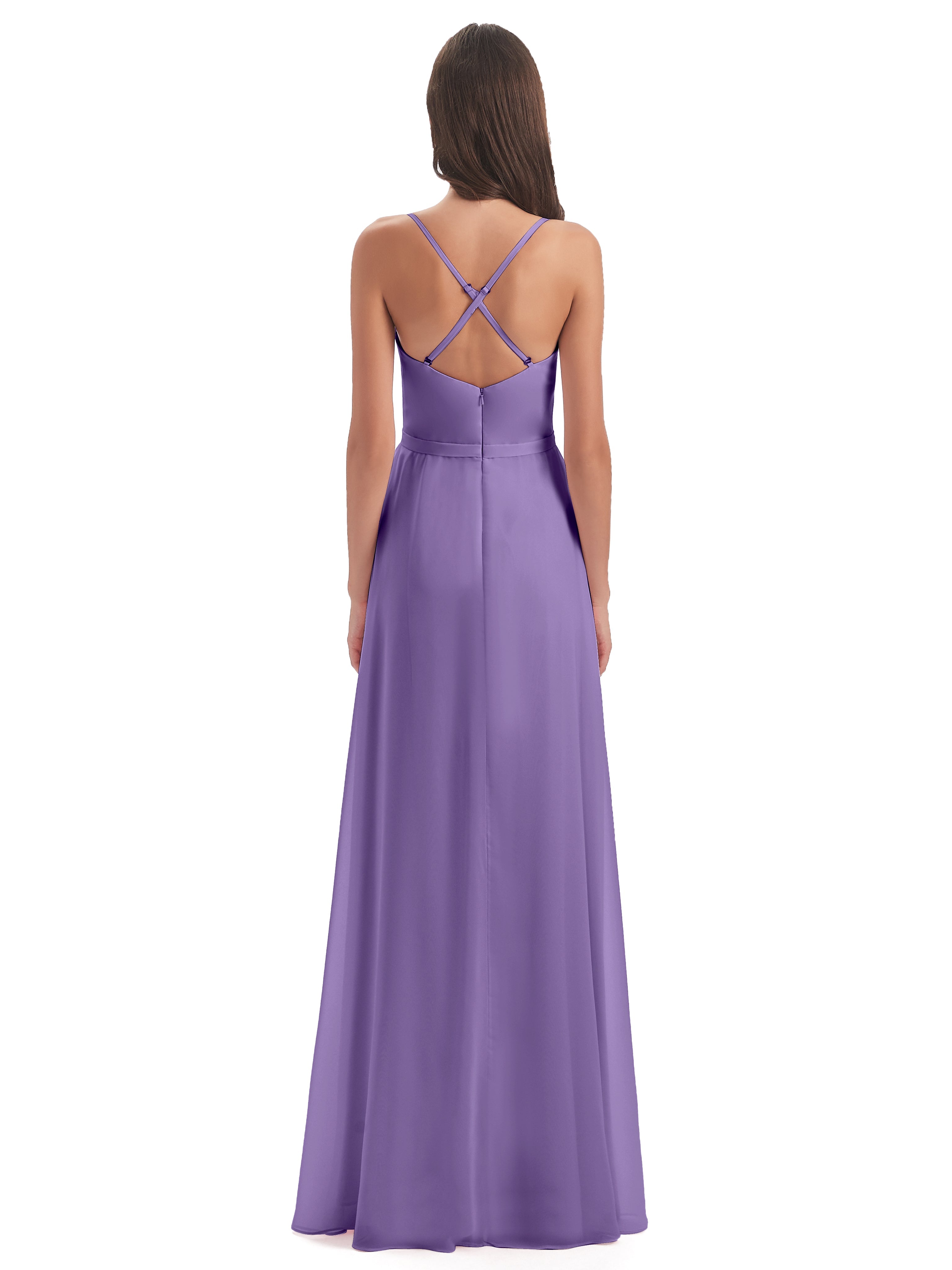 Robes De Demoiselle D'Honneur Tahiti Fendue Devant Robes Demoiselle D'Honneur À Volants