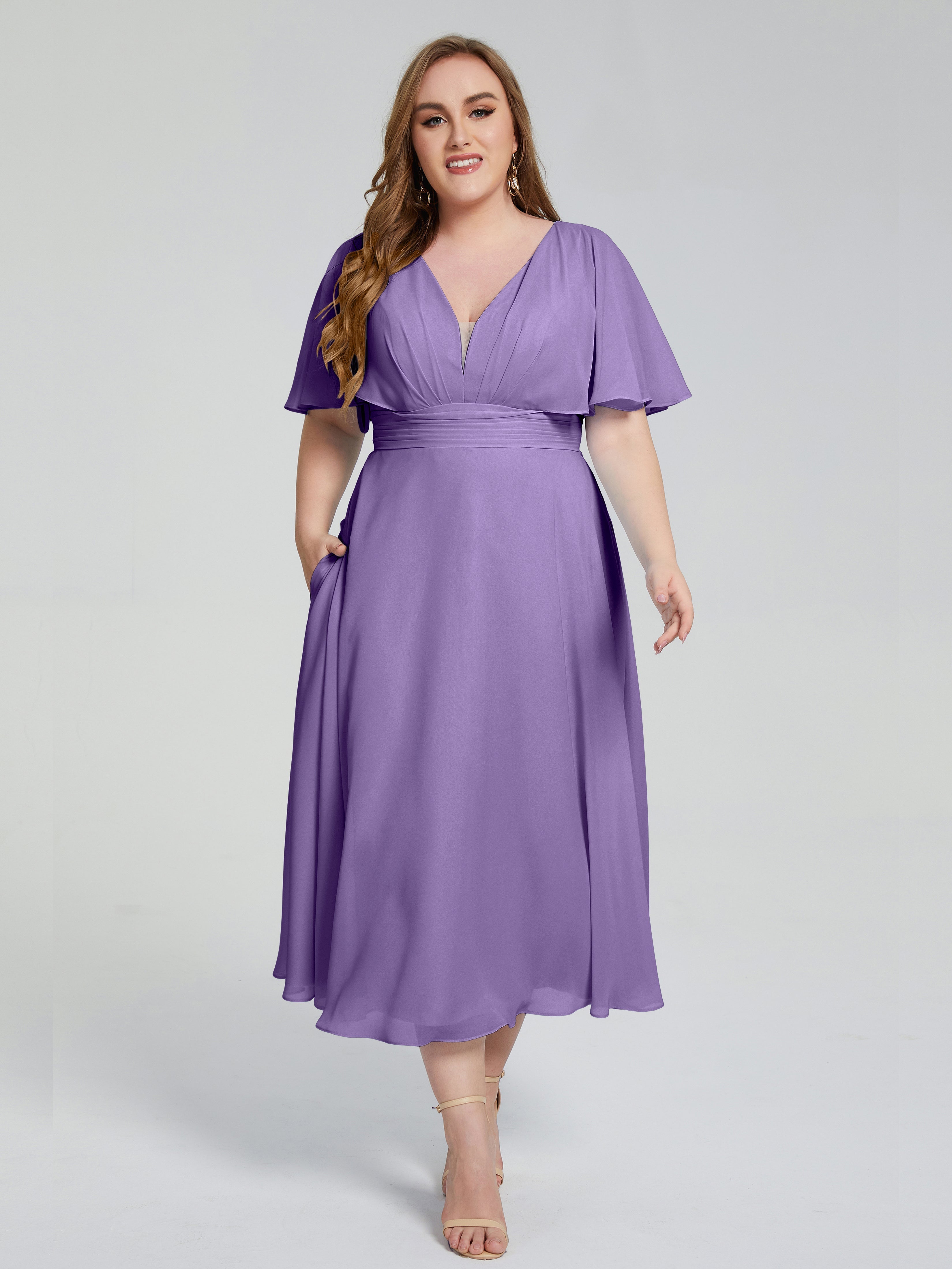 Robes De Demoiselle D'Honneur Tahiti Dos Nu Mousseline Robes Demoiselle D'Honneur Grande Taille