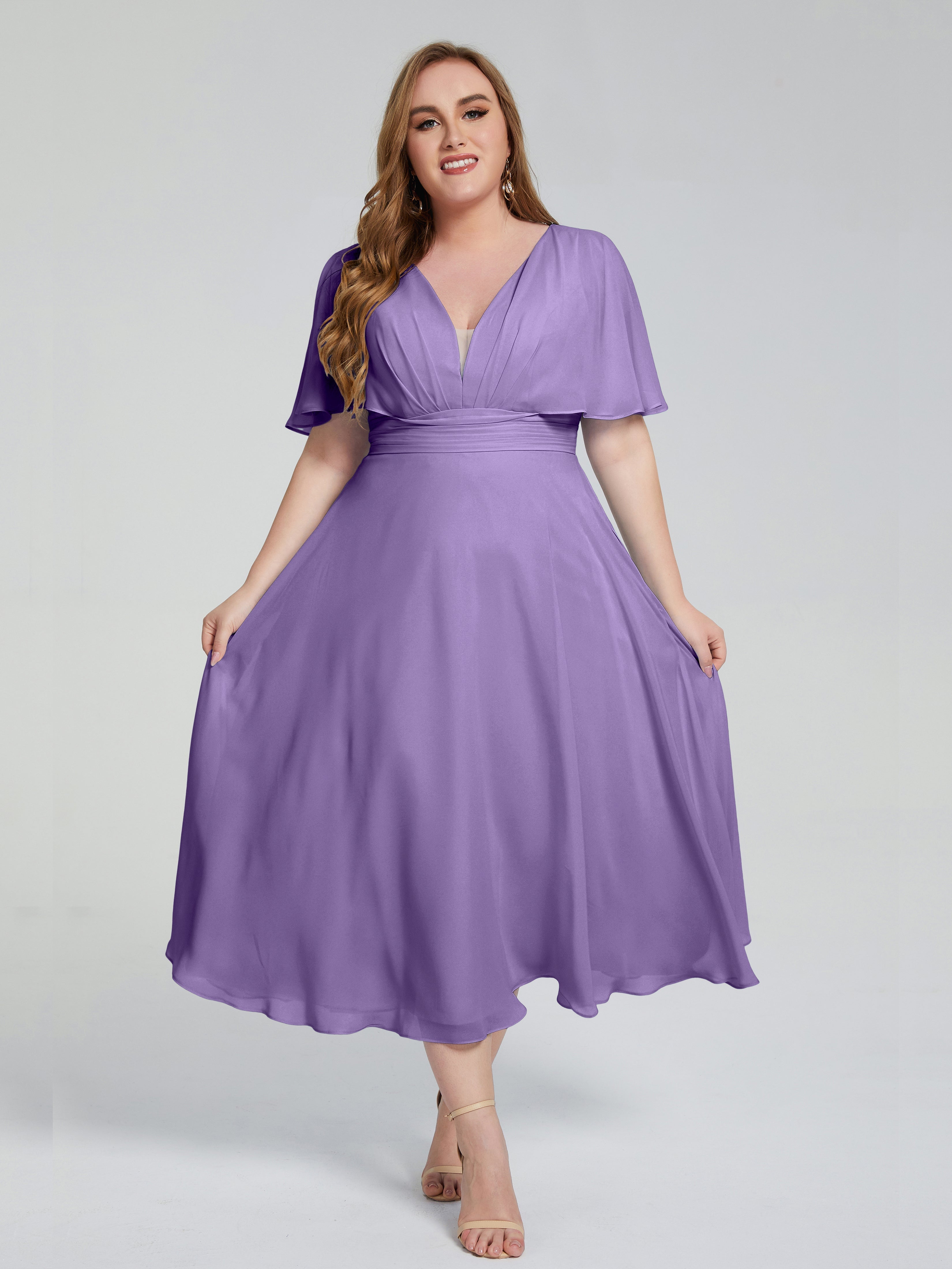 Robes De Demoiselle D'Honneur Tahiti Dos Nu Mousseline Robes Demoiselle D'Honneur Grande Taille