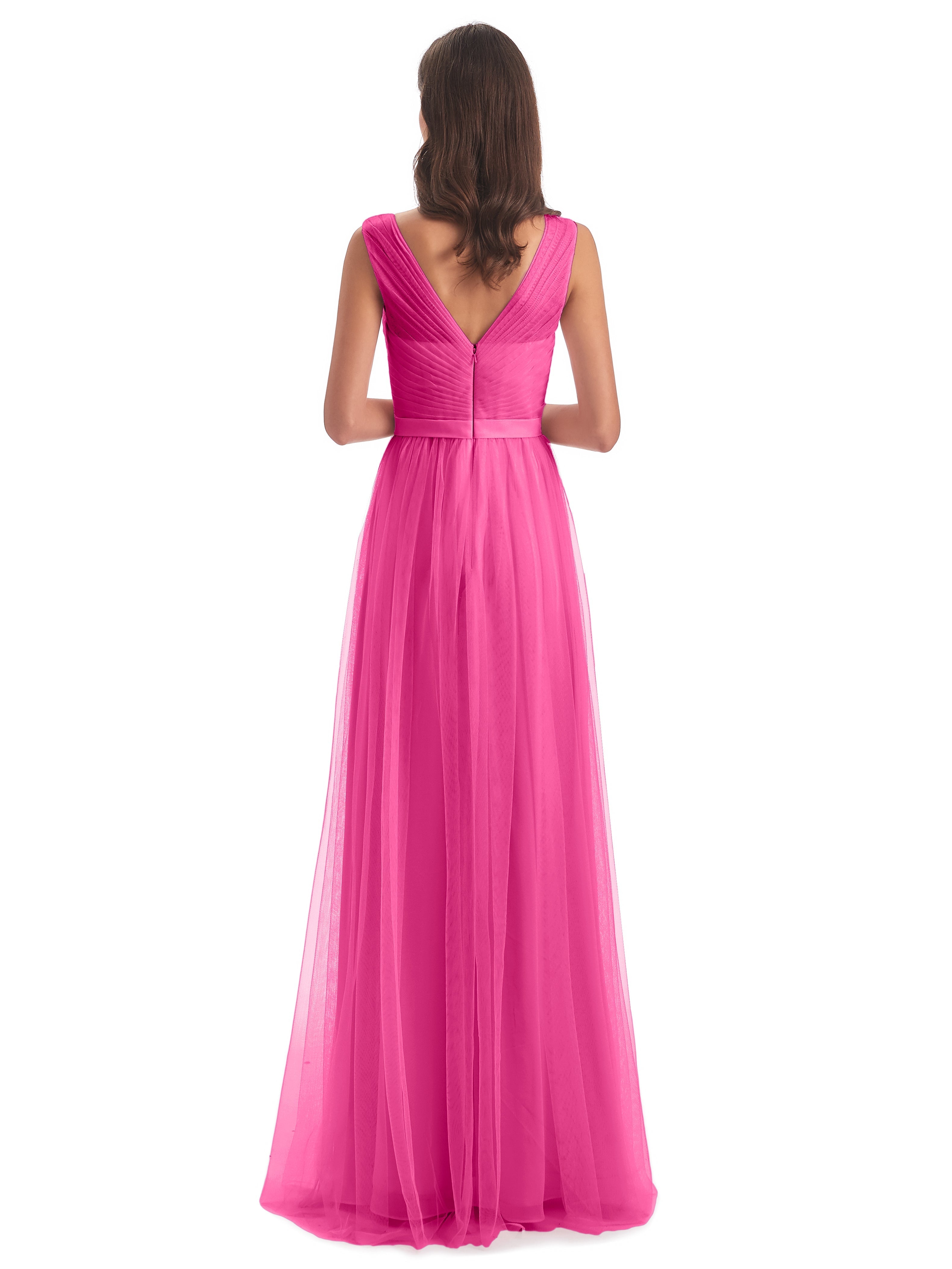 Robe Demoiselle D Honneur Azalée Mila Dos En V Tulle Robes Demoiselle D'Honneur
