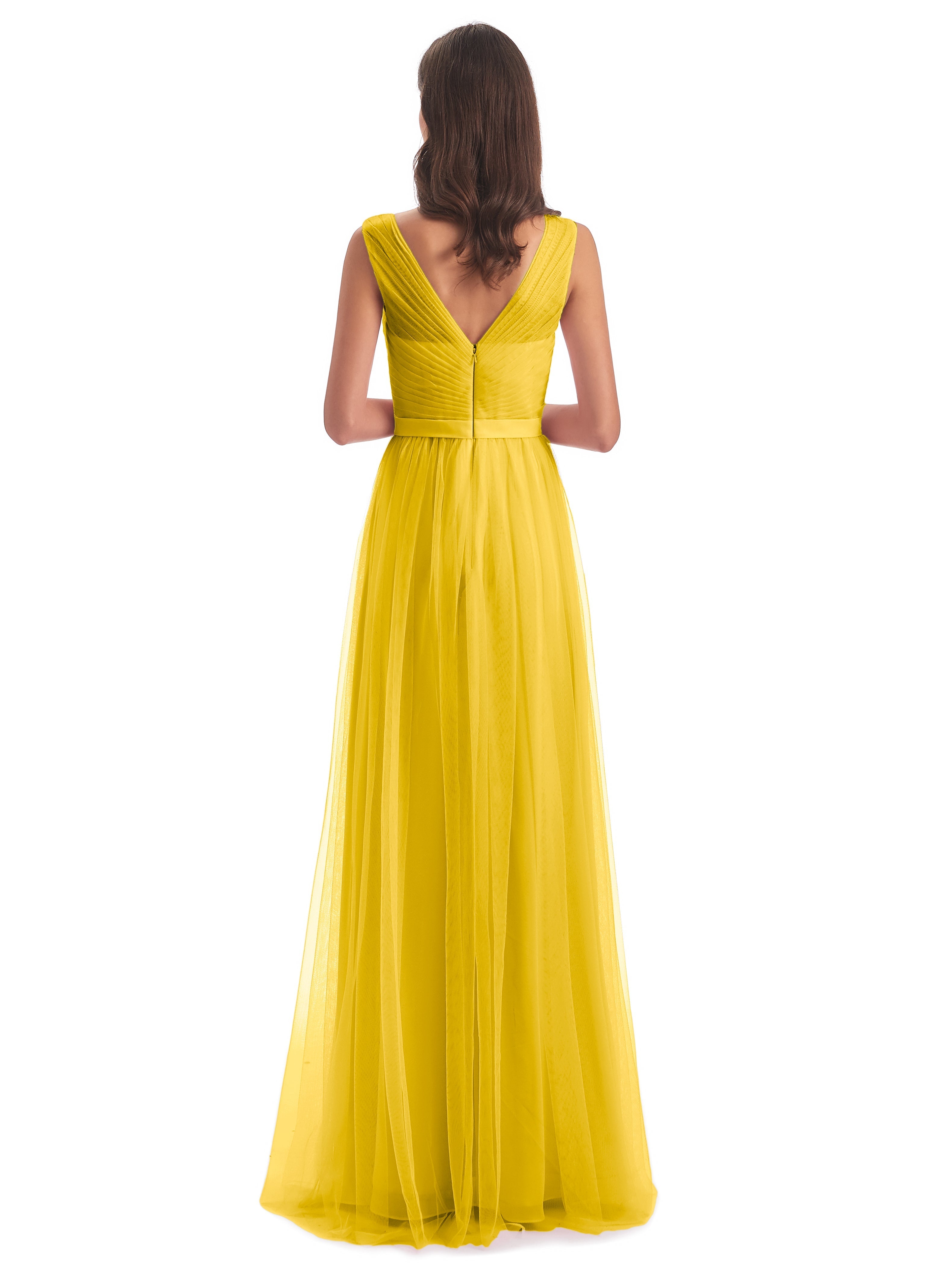 Robe De Demoiselle D'Honneur Souci Mila Dos En V Tulle Robes Demoiselle D'Honneur