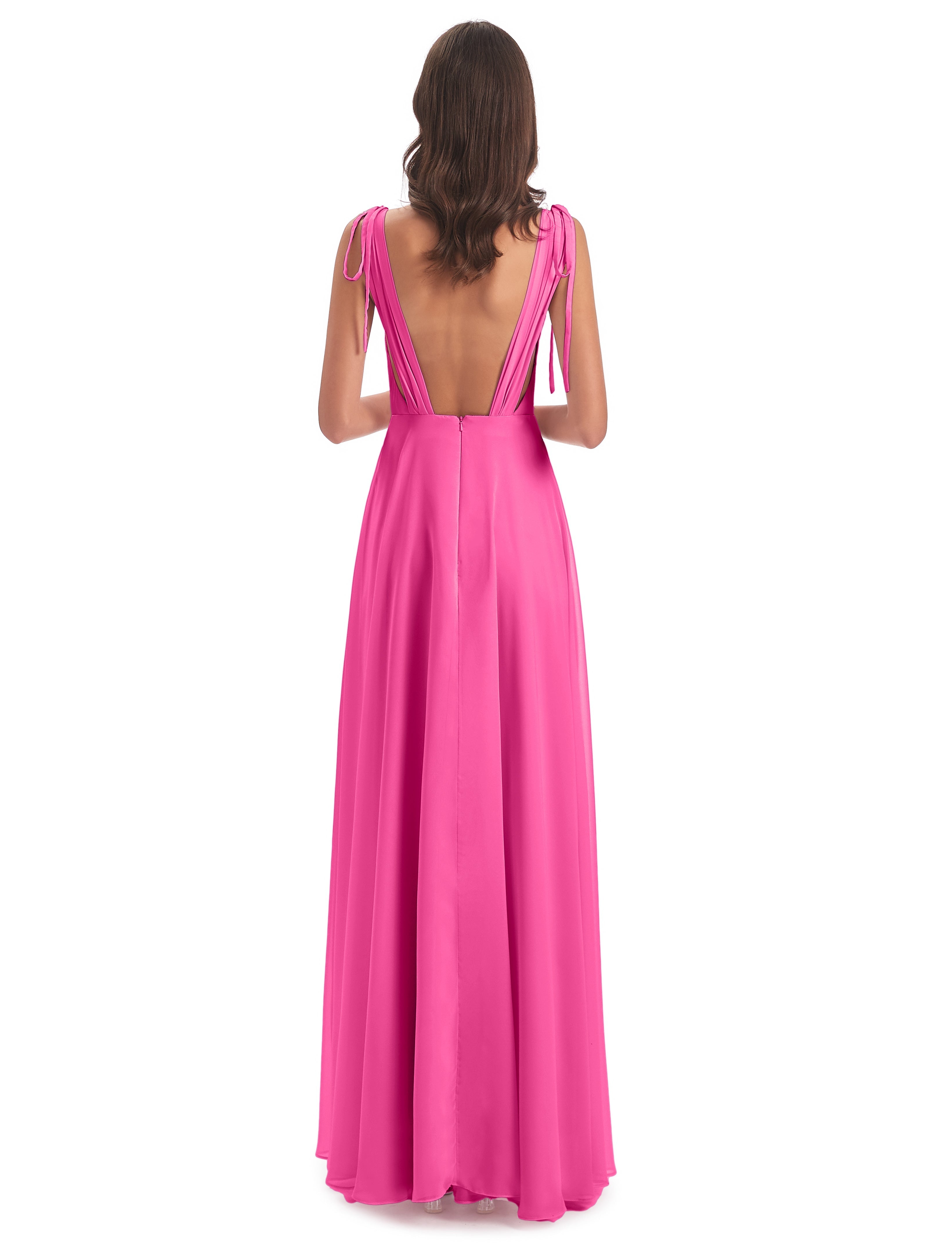 Robe Demoiselle D Honneur Azalée Dos Nu Col V Robes Demoiselle D'Honneur
