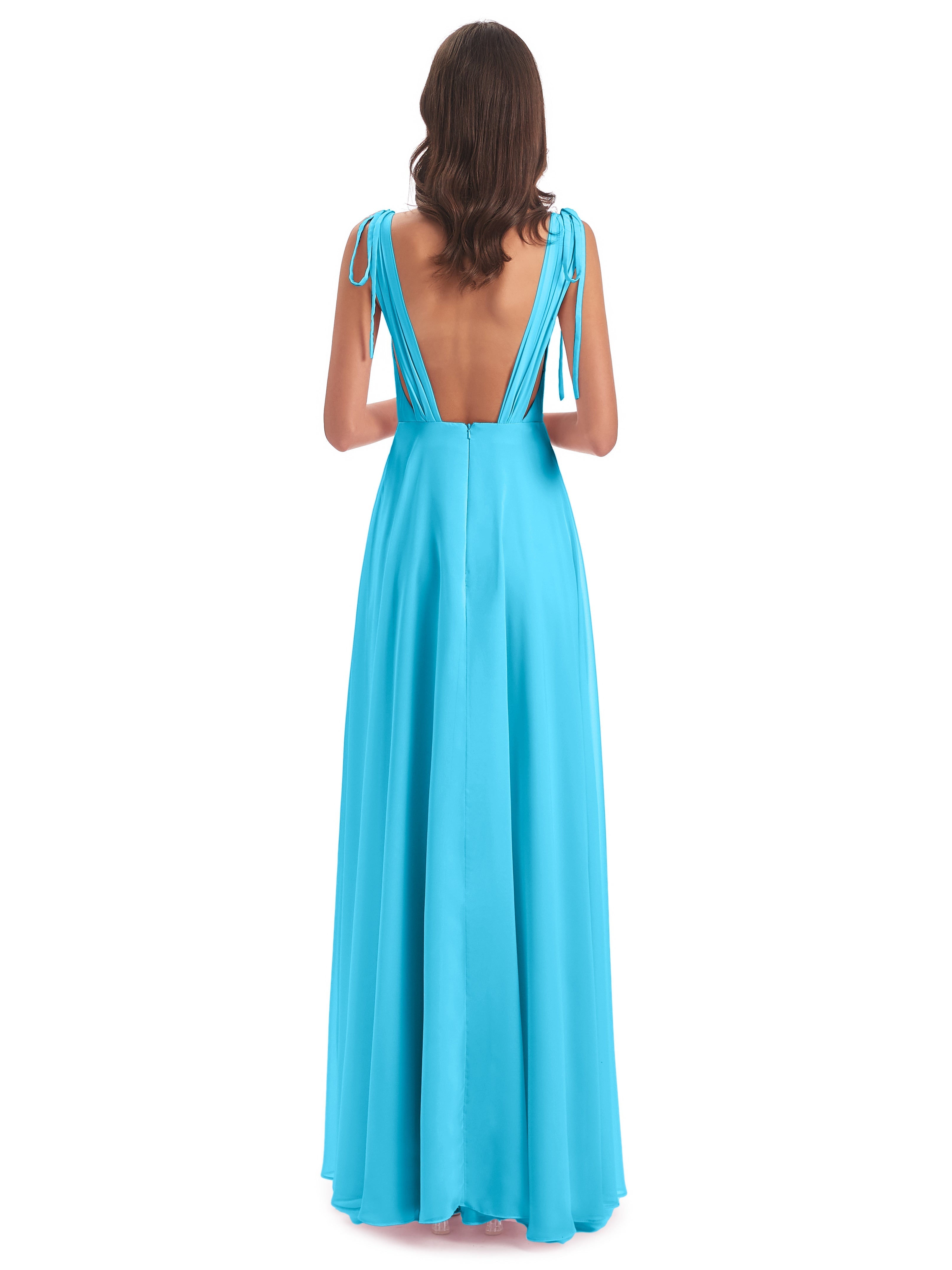 Robe De Demoiselle D'Honneur En Piscine Dos Nu Col V Robes Demoiselle D'Honneur