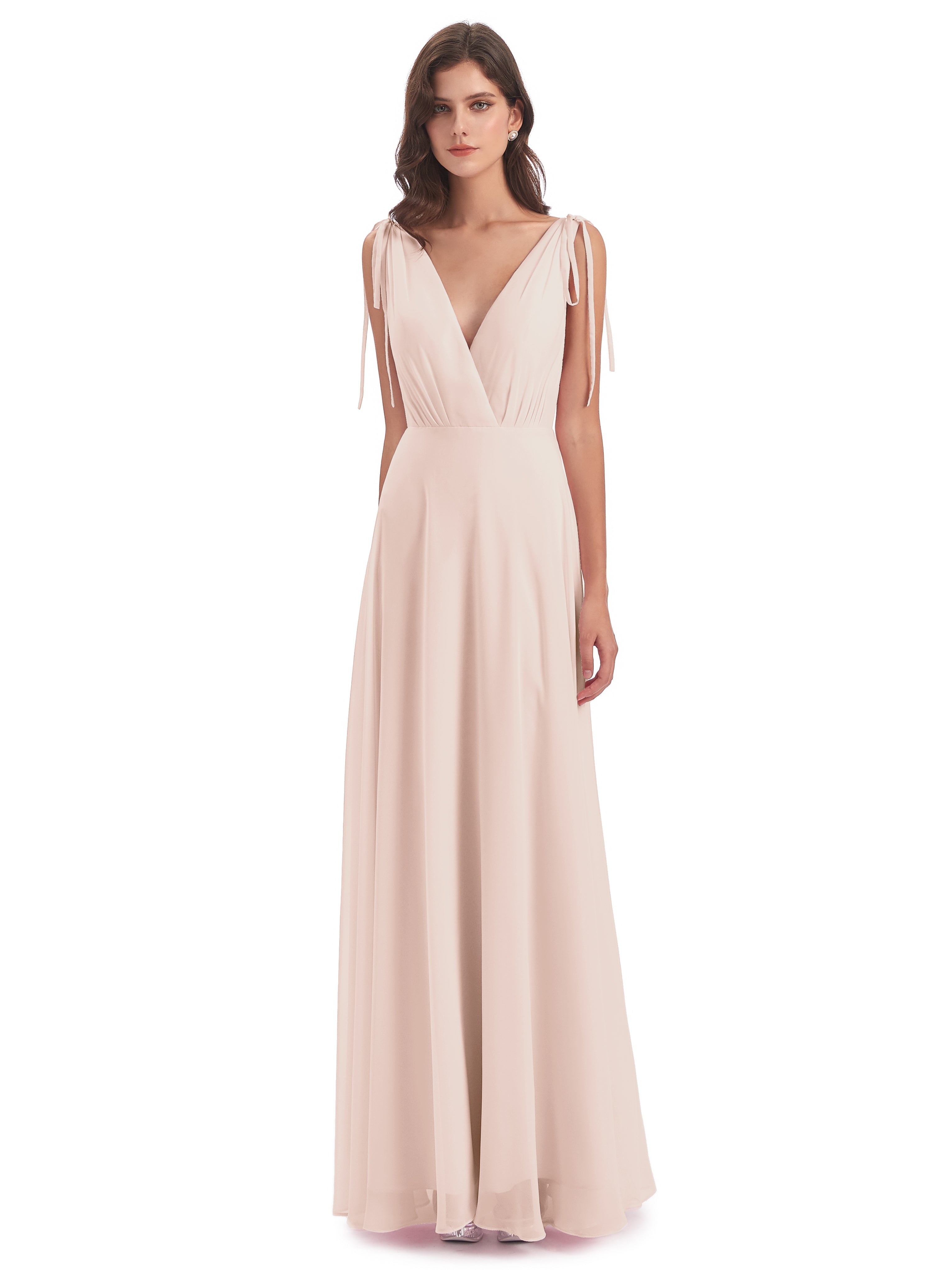 Robe De Demoiselle D'Honneur En Perles Dos Nu Col V Robes Demoiselle D'Honneur