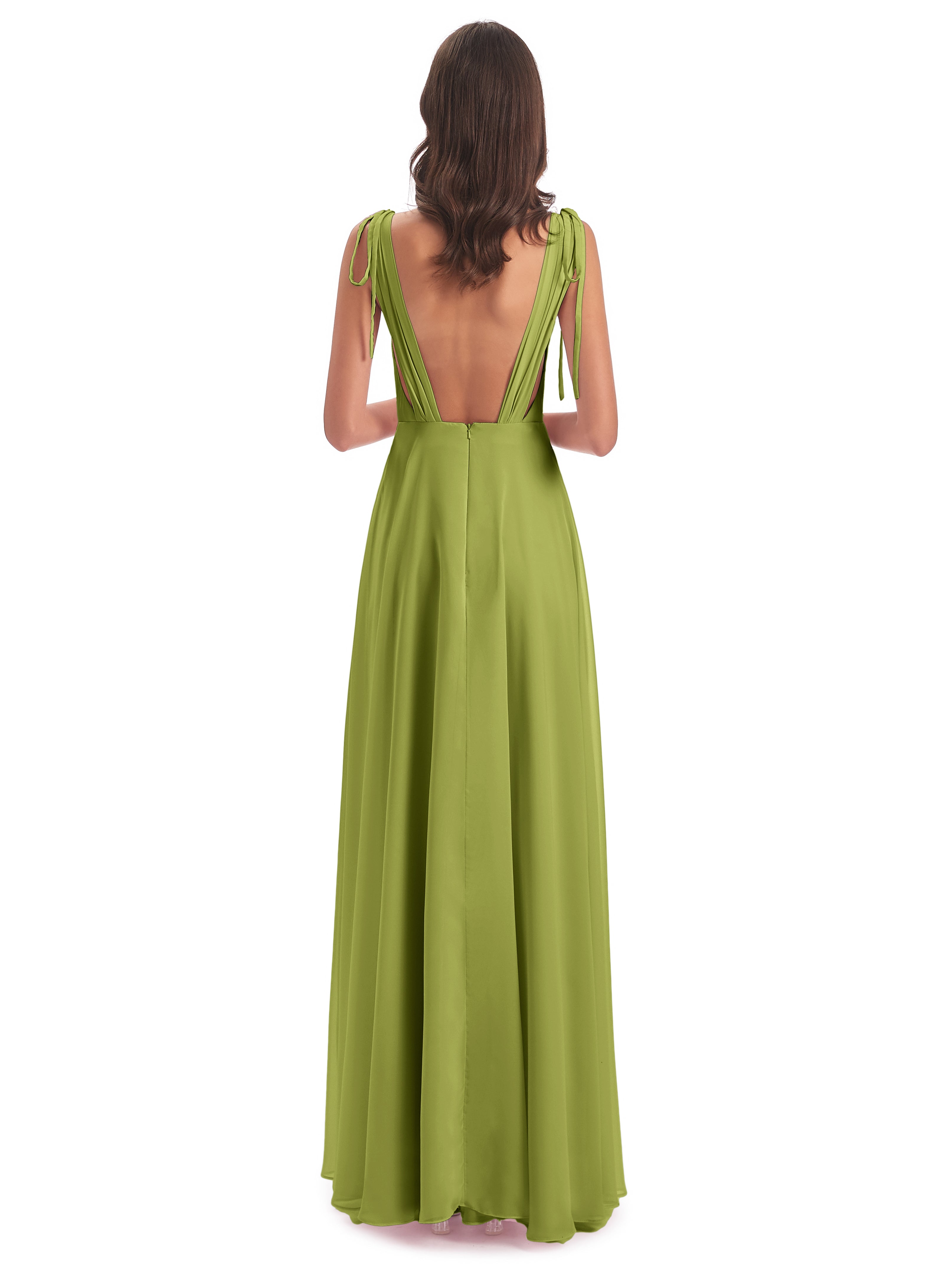 Robes De Demoiselle D'Honneur Trèfle Dos Nu Col V Robes Demoiselle D'Honneur