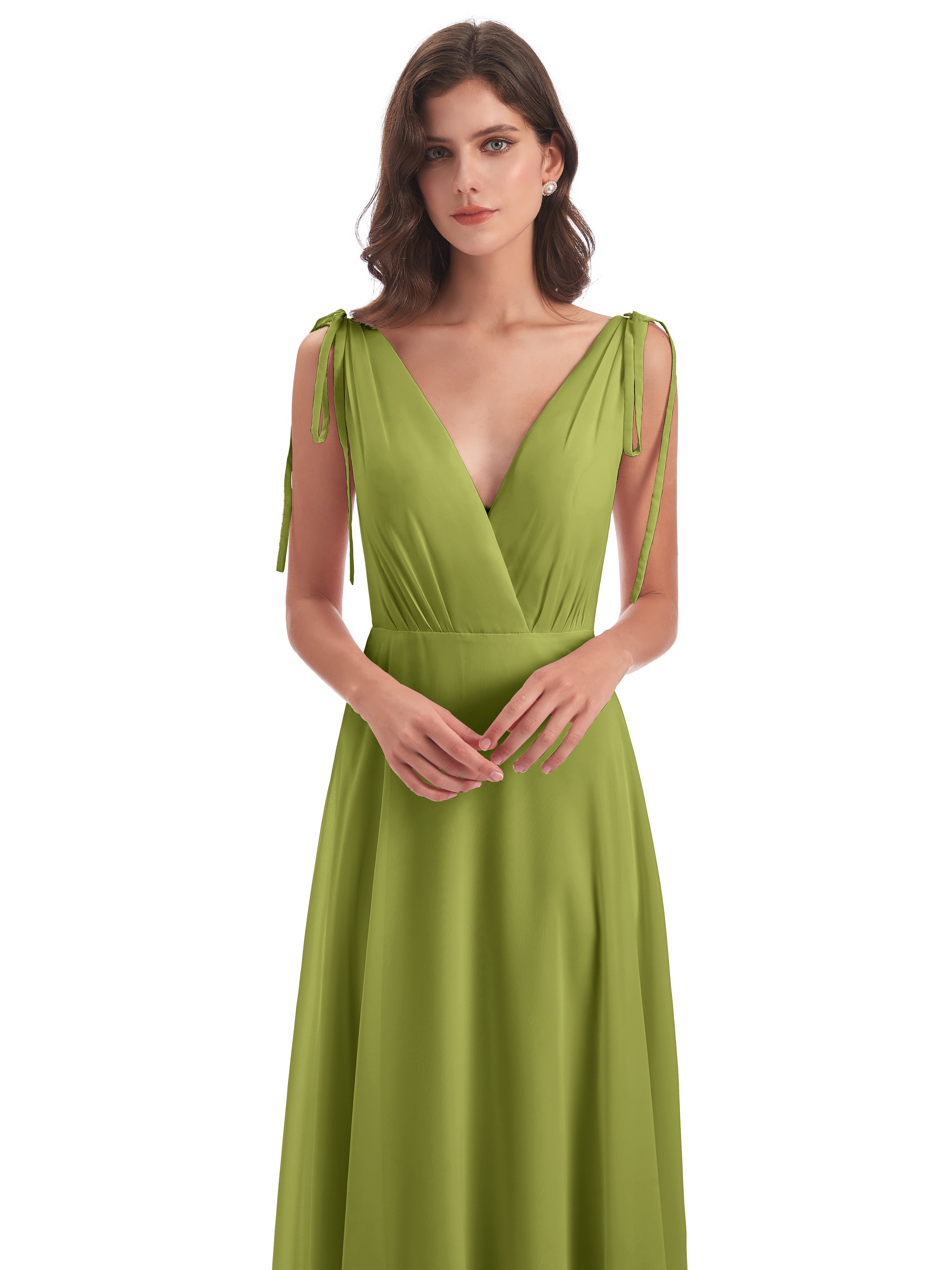 Robes De Demoiselle D'Honneur Trèfle Dos Nu Col V Robes Demoiselle D'Honneur