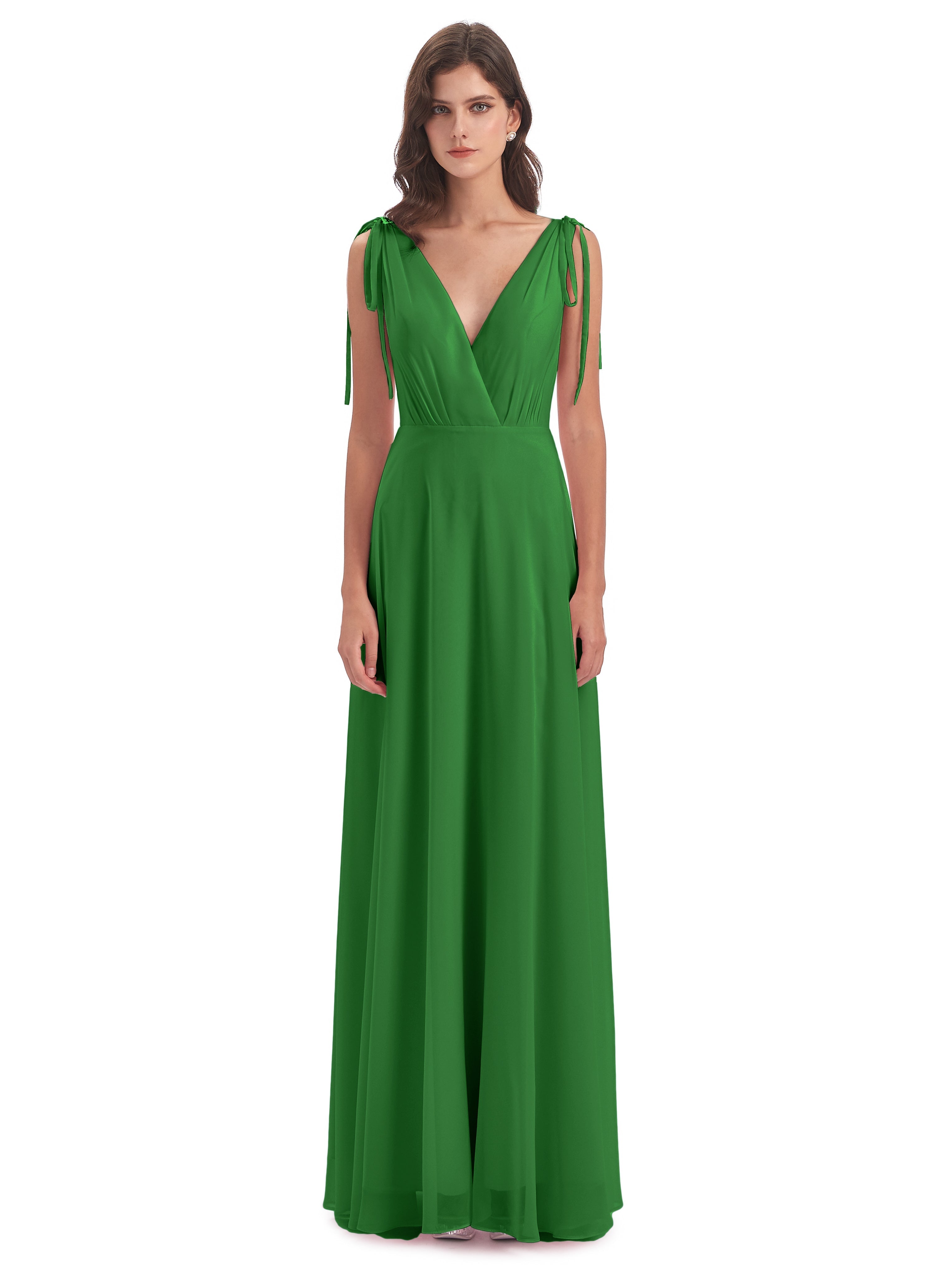 Robe De Demoiselle D Honneur Vert Dos Nu Col V Robes Demoiselle D'Honneur