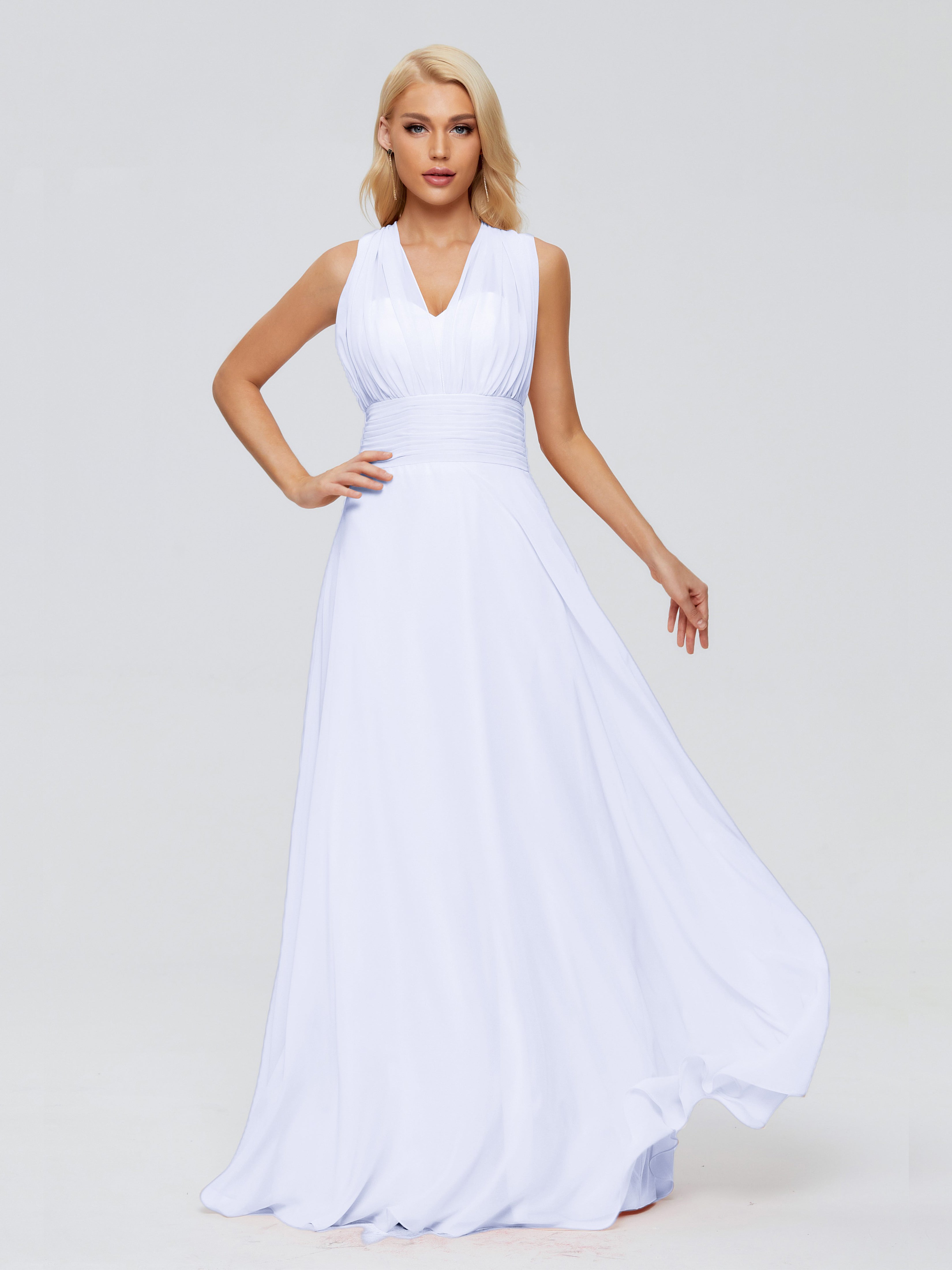 Robe Demoiselle D Honneur Couleur Lavande Trapèze Bretelle Ruban Mousseline Robes Demoiselle D'Honneur