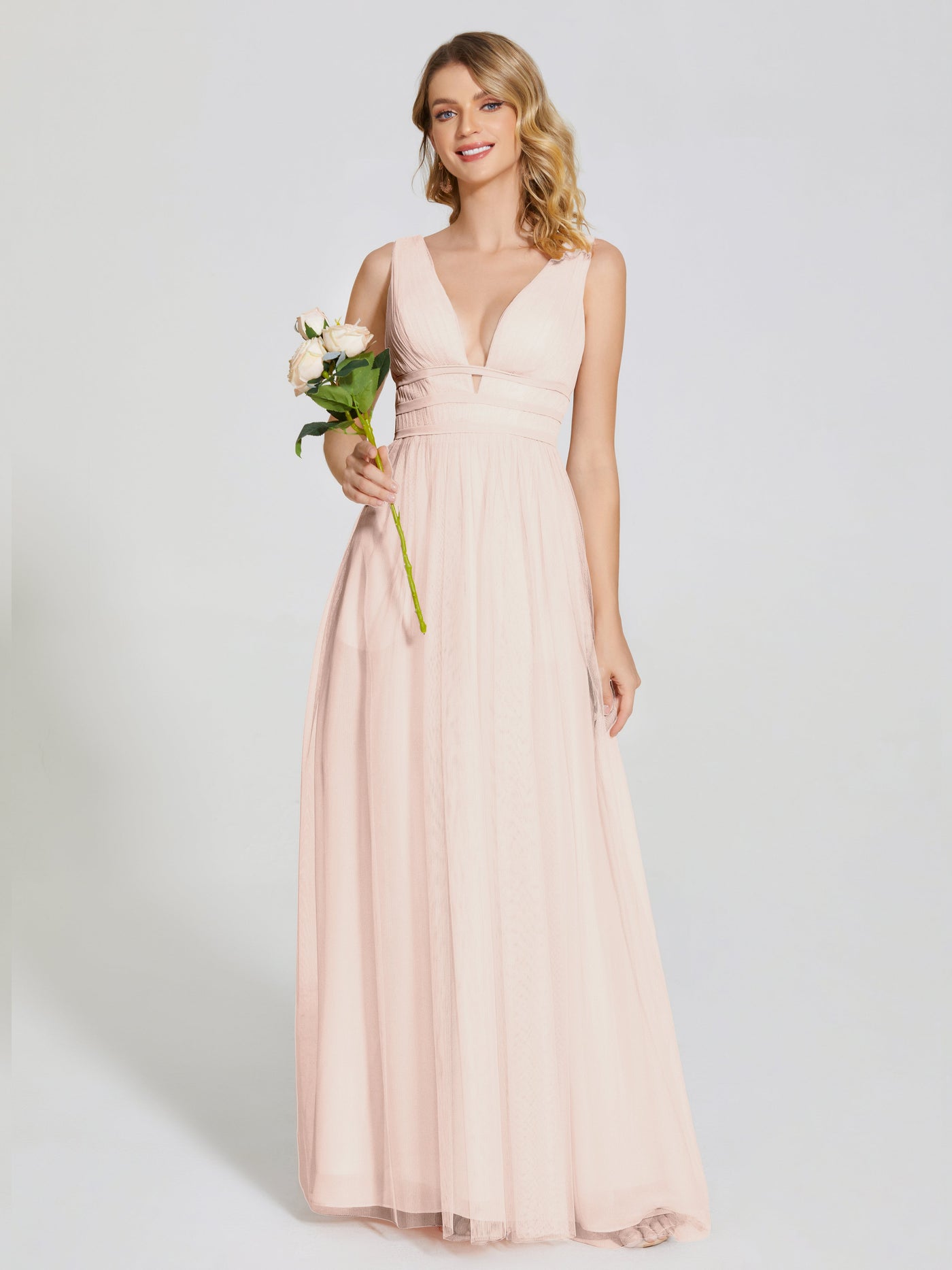 Robes De Demoiselle D'Honneur À Licou Dos À Nœud Asymétrique Elliana main image 1