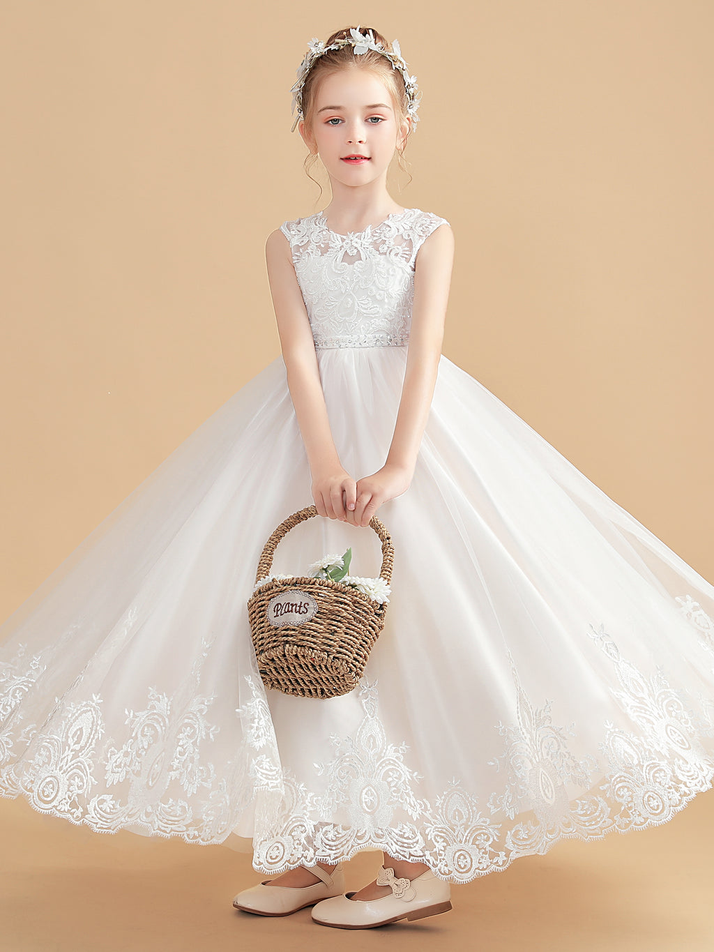 Robe Princesse D'Été Sans Manches Plissée Avec Ceinture – Robe Fille Élégante & Confortable Pour Toutes Occasions