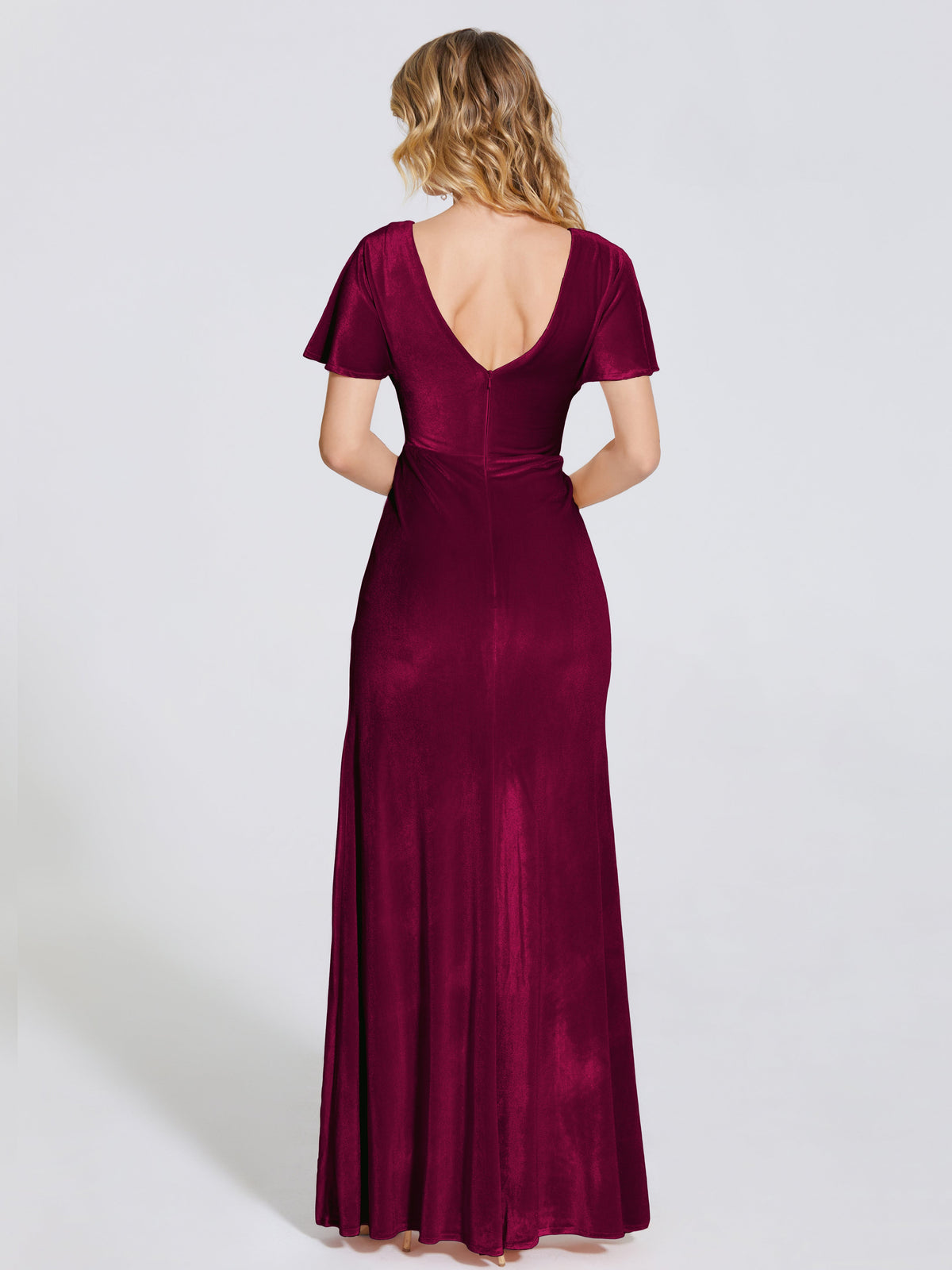 Robes de demoiselle d'honneur sirène sexy fente Dos Nu